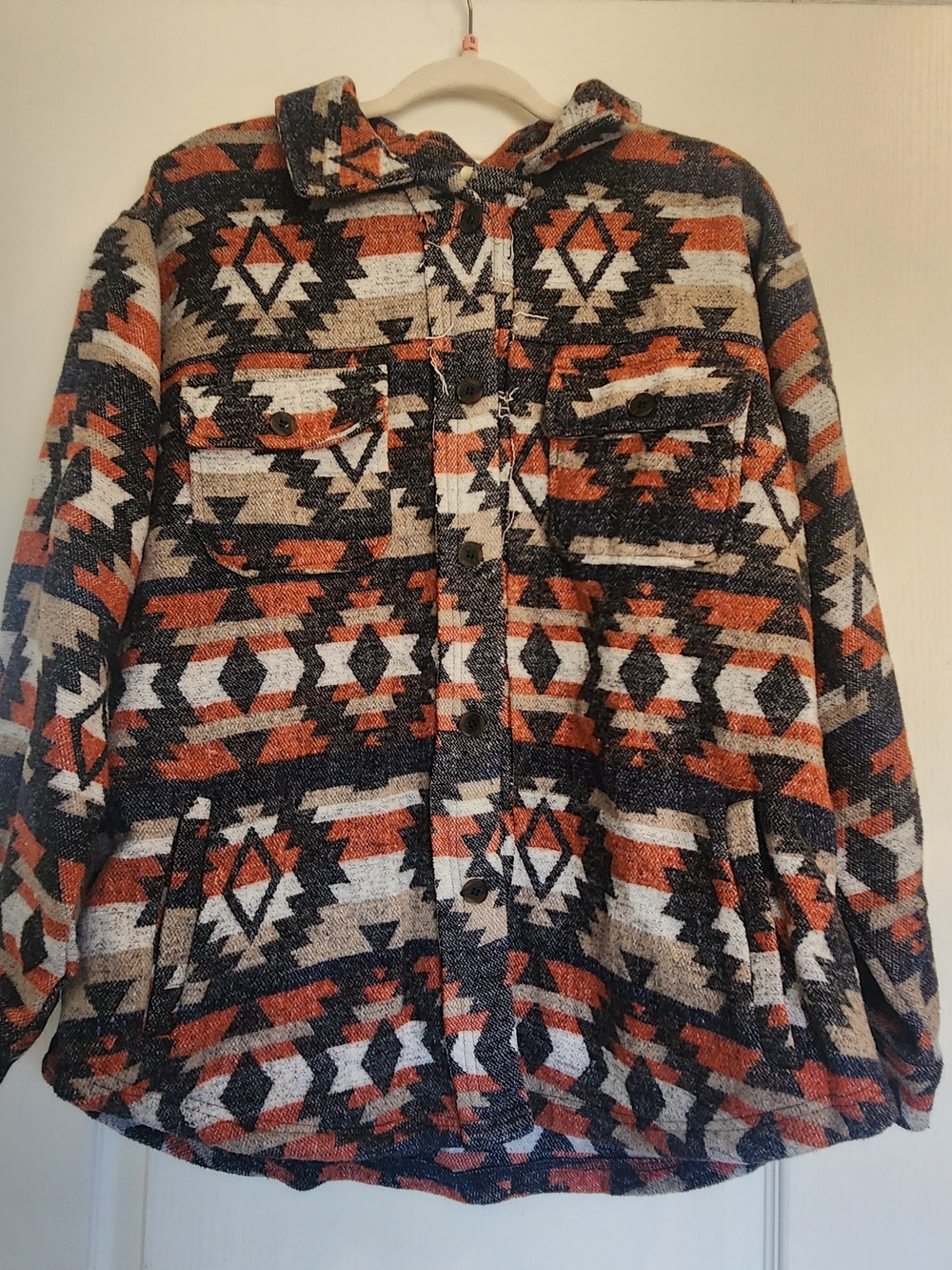 Kori Multi-Color Patterned Shacket L Euc